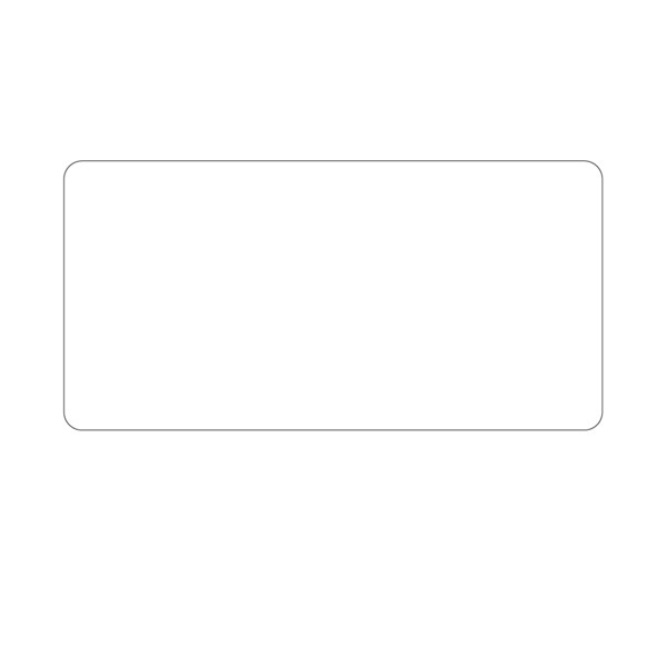 Intravenous Bag Label, Pinfed 2" x 4" White
